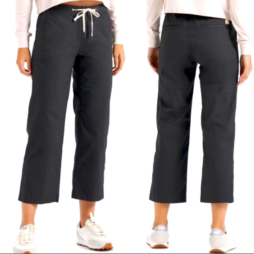 Vuori Women's Ripstop Wide Leg Pants in Charcoal Sz L